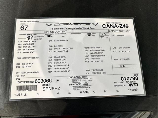2016 Chevrolet Corvette (CC-2119244) for sale in Depew, New York
