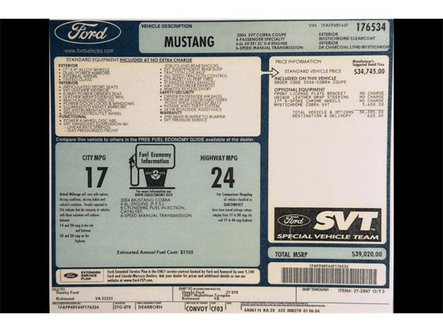 2004 Ford Mustang (CC-2119599) for sale in Plymouth, Michigan