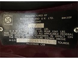 1978 MG MGB (CC-2121040) for sale in Hingham, Massachusetts