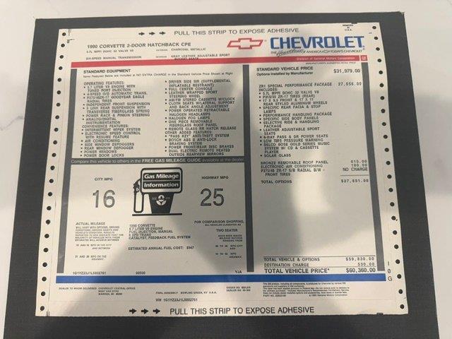 1990 Chevrolet Corvette (CC-2121309) for sale in Greensboro, North Carolina