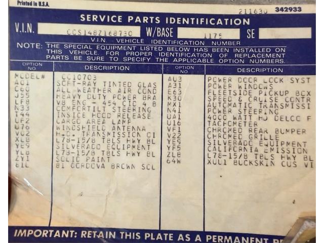 1978 Chevrolet Silverado (CC-2121361) for sale in Denver , Colorado
