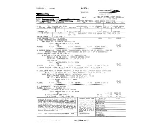 1999 Dodge Ram (CC-2121427) for sale in Denver , Colorado