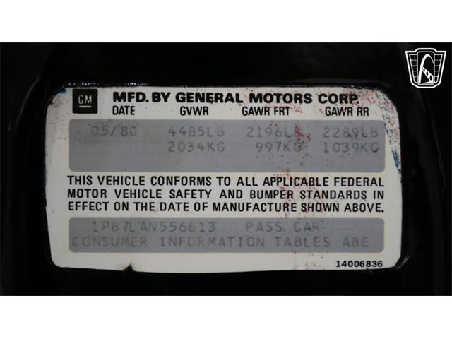 1980 Chevrolet Camaro (CC-2121602) for sale in New Braundfels, Texas