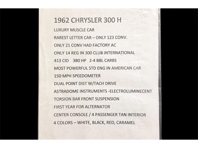 1962 Chrysler 300 (CC-2121669) for sale in Des Moines, Iowa