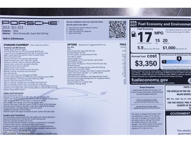 2015 Porsche 911 GT3 (CC-2120183) for sale in Rancho Cordova, California