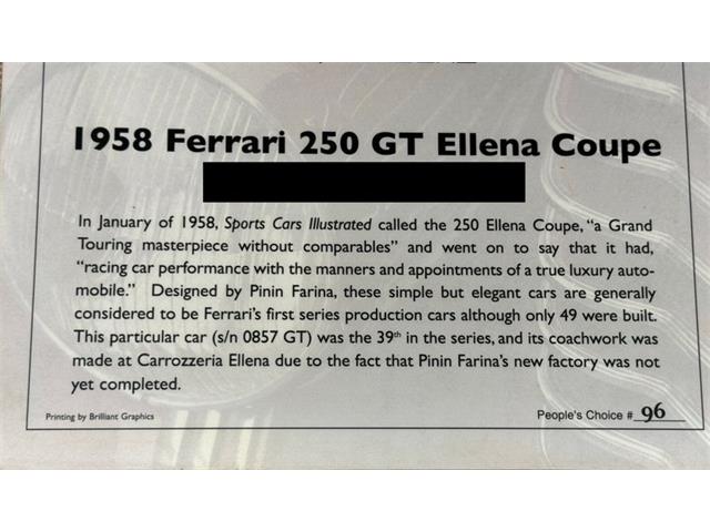 1958 Ferrari 250 GT (CC-2120204) for sale in Morgantown, Pennsylvania