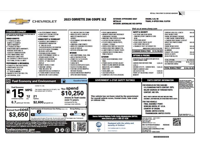 2023 Chevrolet Corvette (CC-2122435) for sale in Depew, New York
