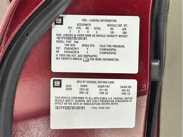 2003 Chevrolet Corvette (CC-2120297) for sale in Depew, New York