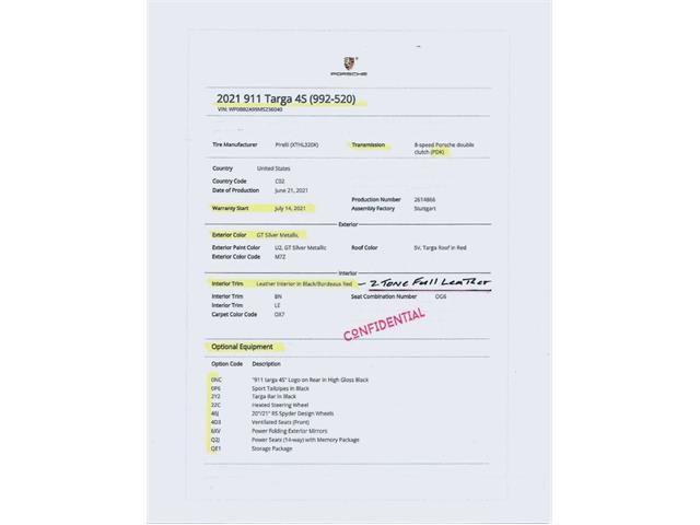 2021 Porsche 911 Targa 4S (CC-2122997) for sale in Scottsdale, Arizona