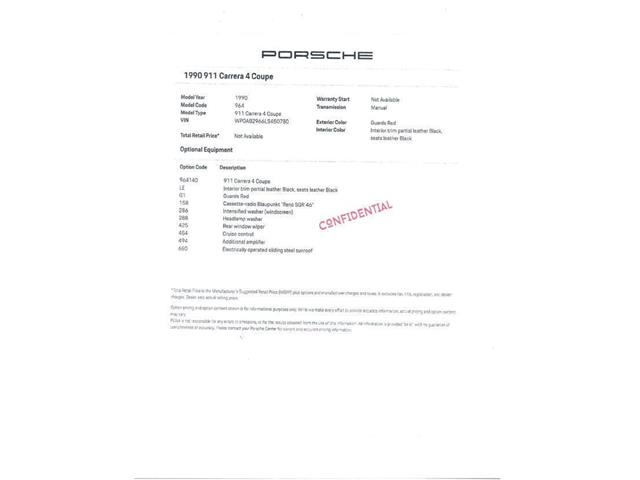1990 Porsche 964 (CC-2123001) for sale in Scottsdale, Arizona