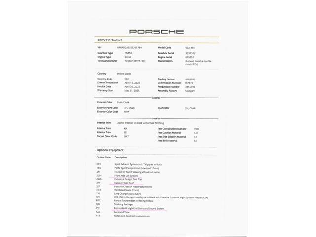 2025 Porsche 911 Turbo S (CC-2123006) for sale in Scottsdale, Arizona