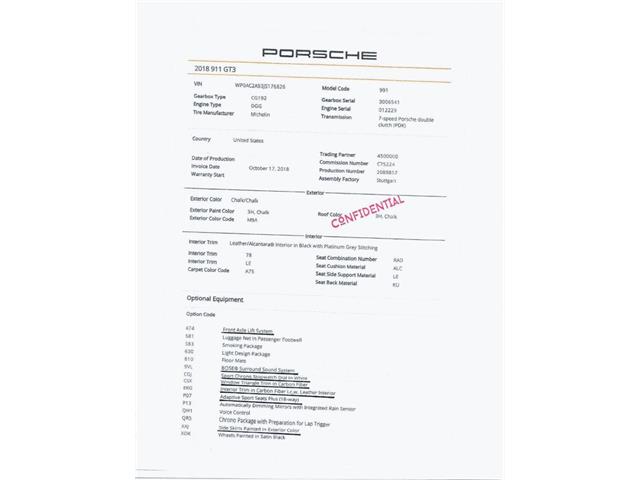 2018 Porsche GT3 (CC-2123010) for sale in Scottsdale, Arizona