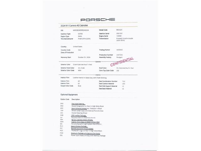 2024 Porsche 911 Carrera 4S Cabriolet (CC-2123011) for sale in Scottsdale, Arizona