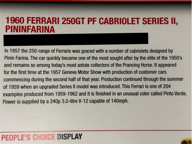 1960 Ferrari 250 GT (CC-2120037) for sale in Morgantown, Pennsylvania