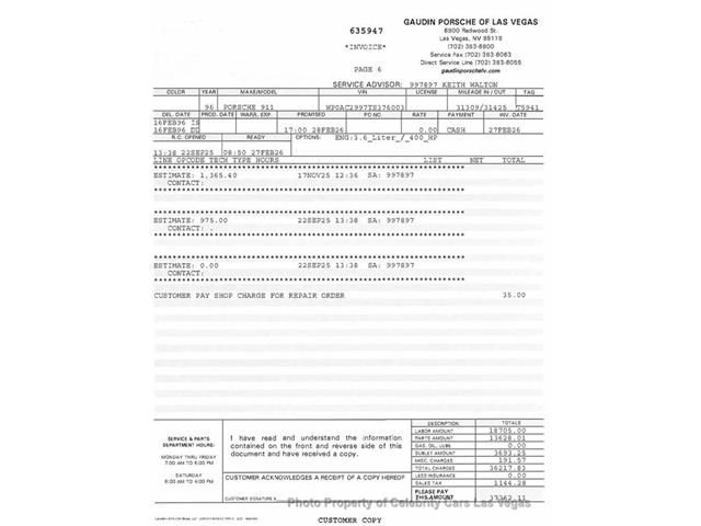 1996 Porsche 911 Carrera (CC-2120372) for sale in Las Vegas, Nevada