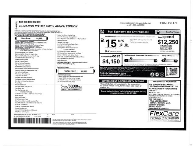 2026 Dodge Durango (CC-2120055) for sale in Greensboro, North Carolina