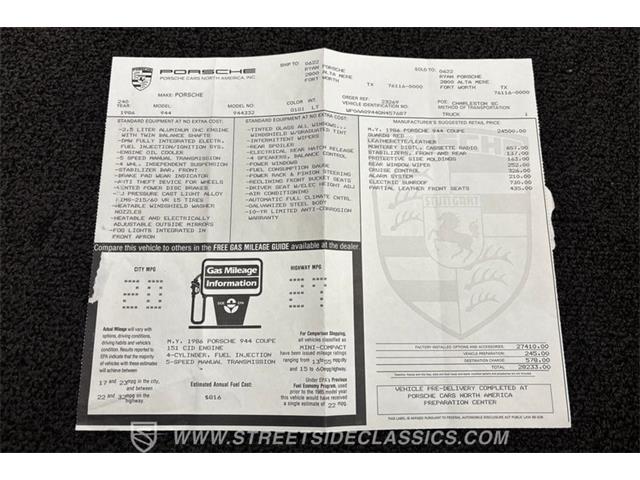 1986 Porsche 944 (CC-2120863) for sale in Ft Worth, Texas