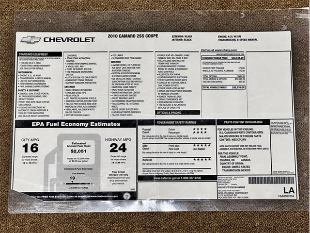 2010 Chevrolet Camaro (CC-2120090) for sale in Depew, New York