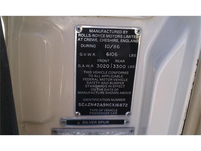 1987 Rolls-Royce Silver Spur (CC-346474) for sale in San Diego, California