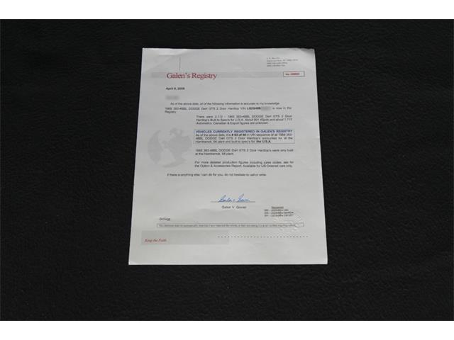 1968 Dodge Dart GTS (CC-696550) for sale in Charlotte, North Carolina