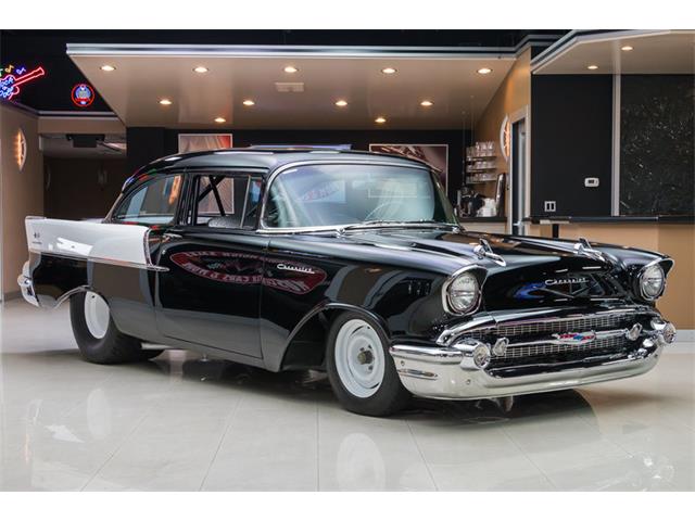 1957 Chevrolet 150 Bel Air Black Widow Fuel Injection Recreation (CC-754409) for sale in Plymouth, Michigan
