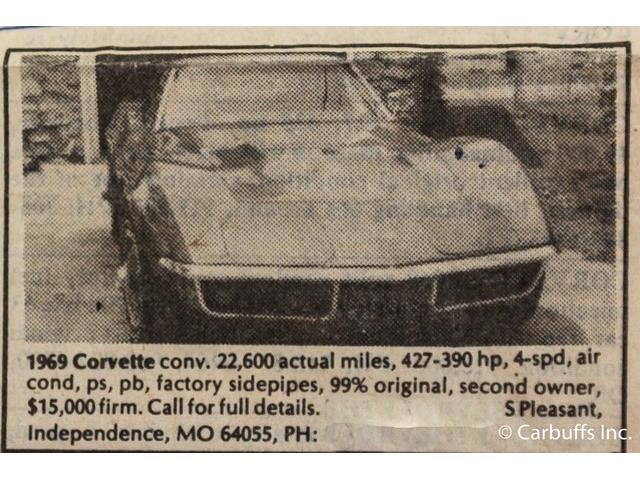 1969 Chevrolet Corvette (CC-814694) for sale in Concord, California