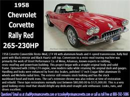 1958 Chevrolet Corvette (CC-830126) for sale in Napoleon, Ohio