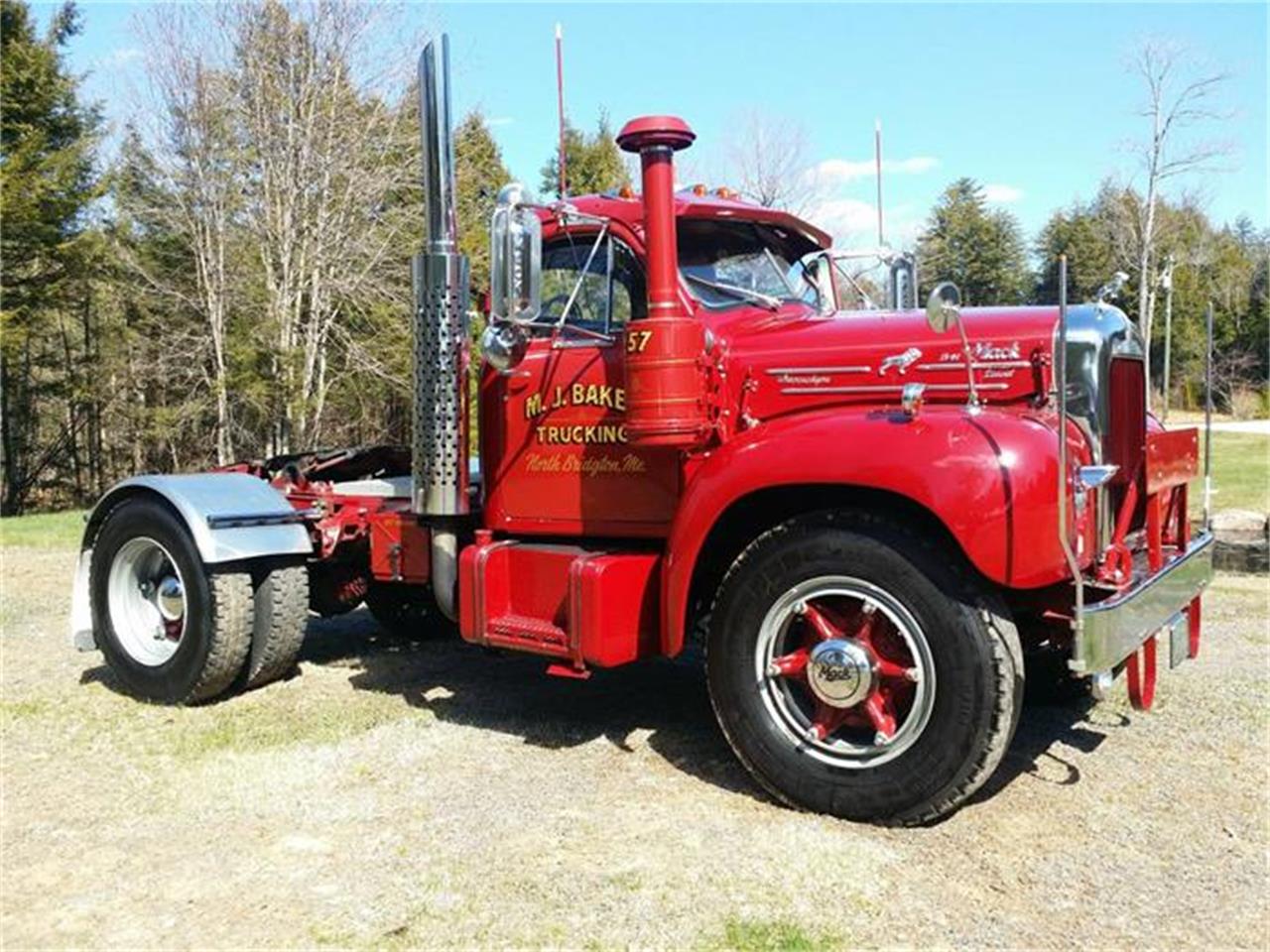 For Sale at Auction: 1957 Mack B-61 in Owls Head, Maine.