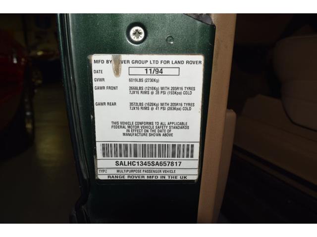 1995 Land Rover Range Rover (CC-882757) for sale in Mooresville, North Carolina