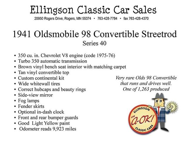 1941 Oldsmobile 98 (CC-887255) for sale in Roger, Minnesota