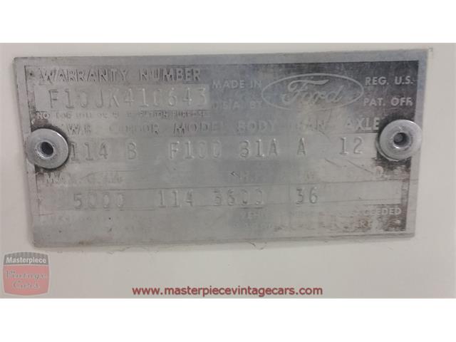 1963 Ford F100 (CC-896532) for sale in Whiteland, Indiana
