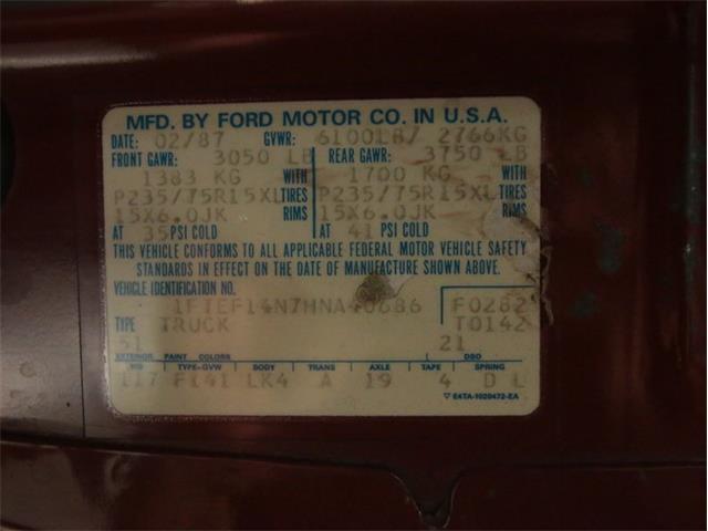 1987 Ford F-150 XL 4X4 (CC-910733) for sale in Lithia Springs, Georgia