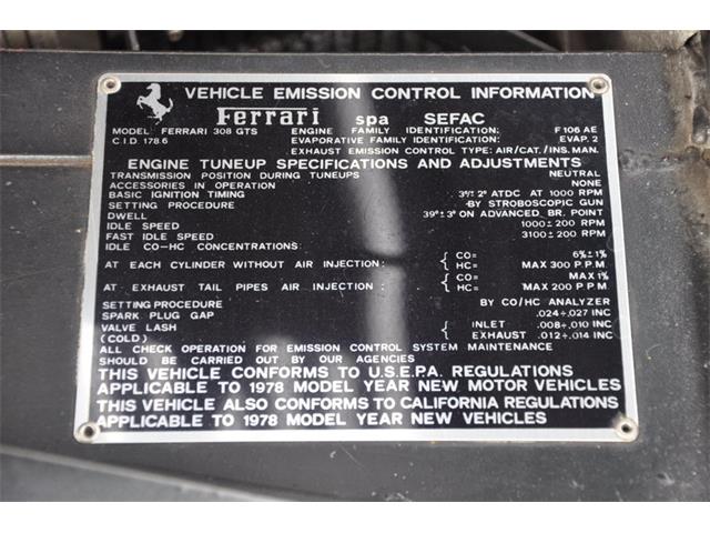 1978 Ferrari 308 GTS (CC-919375) for sale in Costa Mesa, California