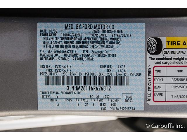 2006 Lincoln Zephyr (CC-920539) for sale in Concord, California