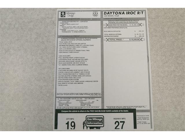 1992 Dodge Daytona (CC-932008) for sale in St. Charles, Missouri