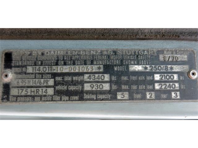 1971 Mercedes Benz 250 (CC-933488) for sale in West Chester, Pennsylvania