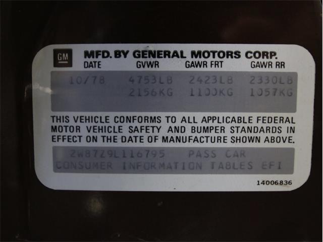 1979 Pontiac Firebird Trans Am WS6 (CC-955619) for sale in Concord, North Carolina
