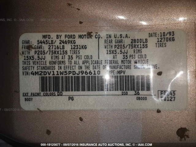 1993 Mercury Villager (CC-961042) for sale in Helena, Montana