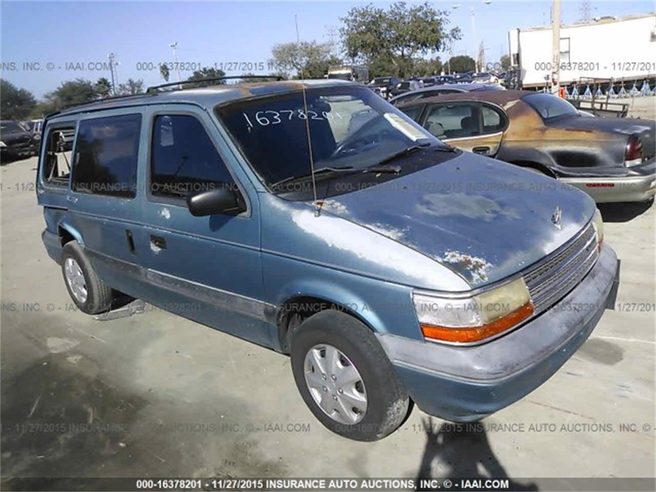 1994 plymouth voyager blue