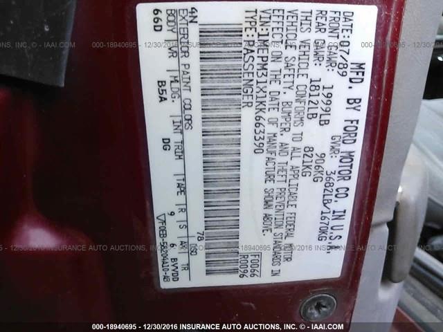 1989 Mercury Topaz (CC-961704) for sale in Online Auction, Online
