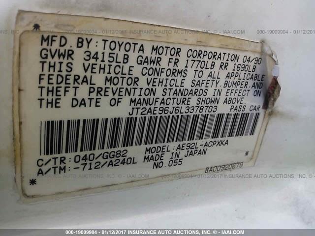 1990 Toyota Corolla (CC-961777) for sale in Online Auction, Online