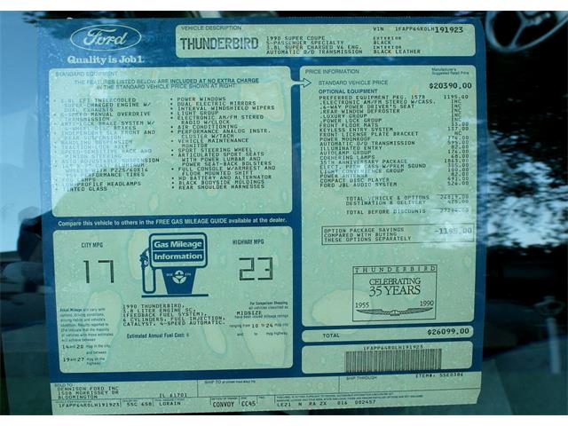 1990 Ford Thunderbird (CC-963275) for sale in lakeland, Florida