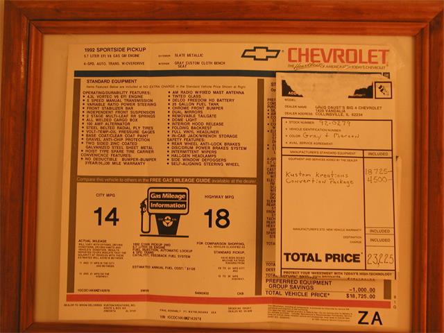 1992 Chevrolet Pickup (CC-963596) for sale in Granite City, Illinois