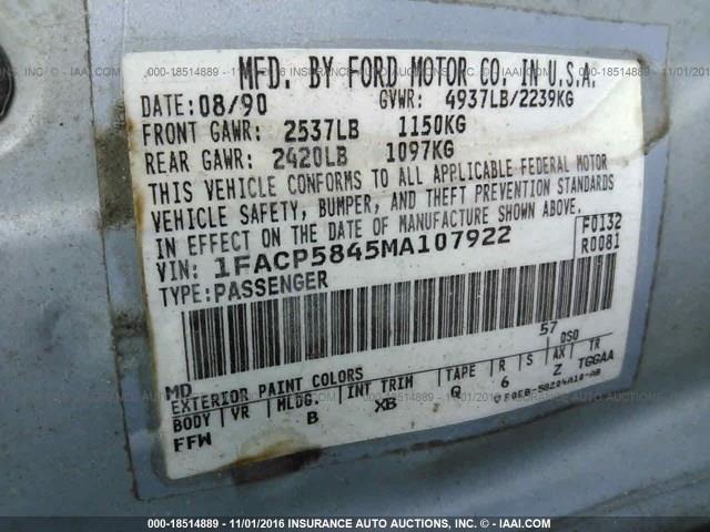 1991 Ford Taurus (CC-960814) for sale in Helena, Montana