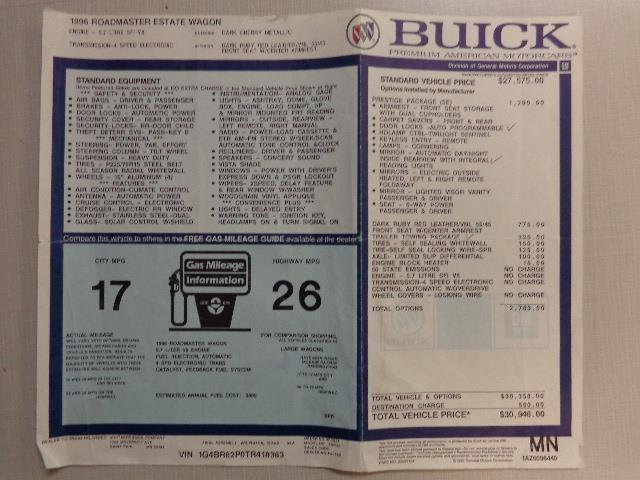 1996 Buick Roadmaster Estate  Wagon (CC-968913) for sale in Milbank, South Dakota