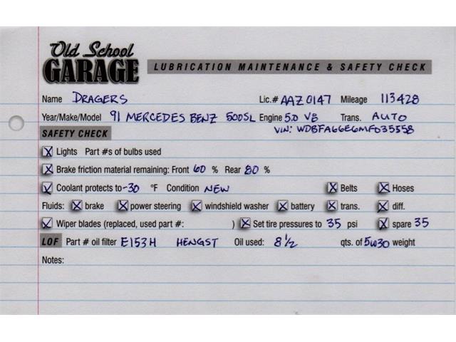 1991 Mercedes-Benz SL500 (CC-978166) for sale in Seattle, Washington