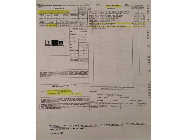 1977 Pontiac Firebird Trans Am (CC-978929) for sale in Clarksburg, Maryland