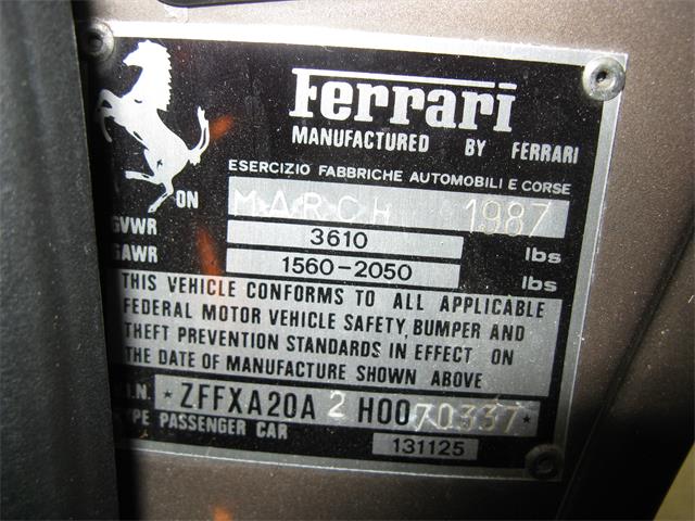 1987 Ferrari 328 GTS (CC-984997) for sale in Shaker Heights, Ohio
