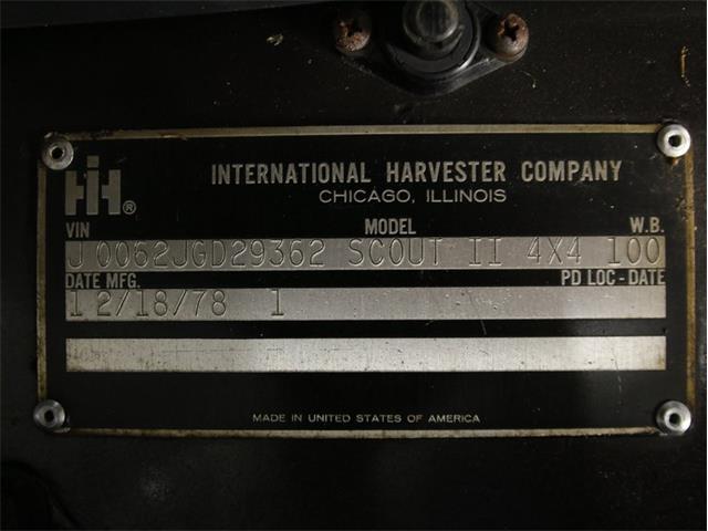 1978 International Harvester Scout II (CC-988613) for sale in Concord, North Carolina