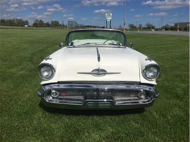 1957 Oldsmobile 98 conv white (CC-988669) for sale in Morgantown, Pennsylvania